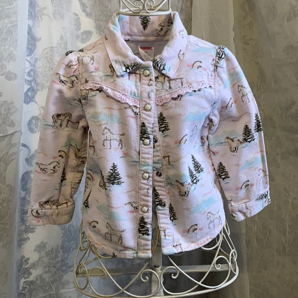 Calling all cowgirls! Toddler corduroy shirt!